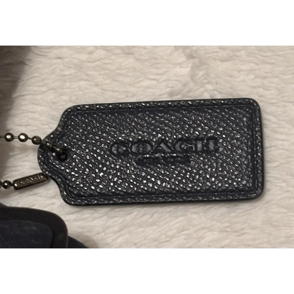 COACH Tilly Butterfly Leather Top Handle Shoulder Crossbody Bag Midnight READ